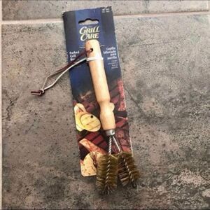 Forked Grilling Brush by The Grill Care Company Barbeque BBQ Utensil NEW